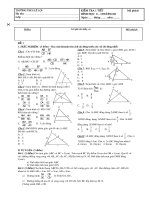 Toán 8 Đề kiểm tra De Kiểm tra chương 3 hình học 8