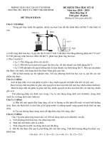 Đề thi học kì 2 môn Hóa lớp 8 THCS Thanh Bình có hướng dẫn giải - Đề 1 | Hóa học, Lớp 8 - Ôn Luyện