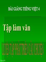 bài Tập làm văn - Luyện tập phát triển câu chuyện | Ngữ văn, Lớp 4 - Ôn Luyện