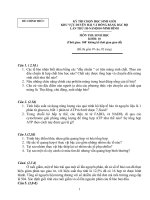 De thi ĐBBB  Sinh hoc 10 Chinh thuc_2010