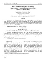 Phát triển du lịch theo phim ảnh: Kinh nghiệm ở các nước và định hướng cho du lịch Việt Nam