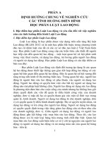 Giáo trình hướng dẫn giải quyết tình huống học phần Luật lao động