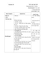 GIÁO ÁN TUẦN 19 CHỦ ĐỀ THẾ GIỚI THỰC VẬT