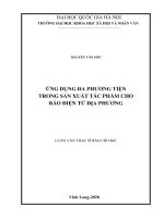 Ứng dụng đa phương tiện trong sản xuất tác phẩm cho báo điện tử địa phương 