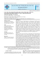 Các yếu tố ảnh hưởng đến khả năng tìm việc làm của cựu sinh viên Khoa Kinh tế - Quản trị Kinh doanh, Trường Đại học An Giang