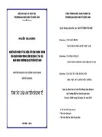 Nghiên cứu nhân tố tác động tới lòng trung thành của khách hàng trong lĩnh vực bán lẻ tại các ngân hàng thương mại cổ phần Việt Nam