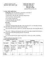 Đề kiểm tra học kì 2 môn Vật Lý lớp 7 năm 2018 - 2019 trường THCS Phúc Lộc | Vật lý, Lớp 7 - Ôn Luyện