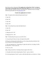 Trắc nghiệm Lịch sử 12 Bài 11 có đáp án | Trắc nghiệm Sử 12