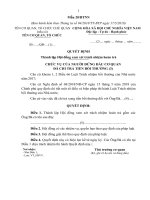 Mẫu quyết định thành lập Hội đồng xem xét trách nhiệm hoàn trả