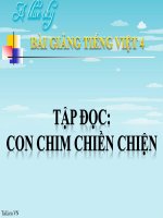 bài Tập đọc - Con chim chiền chiện | Ngữ văn, Lớp 4 - Ôn Luyện