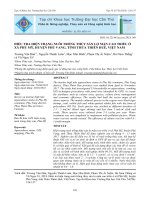 Phân vùng chất lượng nước nuôi trồng thủy sản ở đầm Cầu Hai, tỉnh Thừa Thiên - Huế