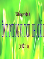 bài Ôn tập học kì 1 | Ngữ văn, Lớp 4 - Ôn Luyện
