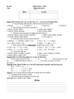 Đề thi thử giữa kì 2 môn Hóa lớp 8 chọn lọc | Hóa học, Lớp 8 - Ôn Luyện