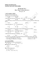 Toán 8 Đề thi học kì 1 đề thi HKI  dap an toan 8 20102011  119