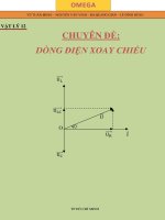 CHUYÊN ĐỀ DÒNG ĐIỆN XOAY CHIỀU (CHI TIẾT - ĐẦY ĐỦ)