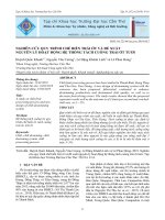 Nghiên cứu quy trình chế biến trái ớt và đề xuất nguyên lý hoạt động hệ thống tách cuống trái ớt tươi