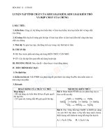 Giáo án Hóa học 12 bài 28 Luyện tập tính chất của kim loại kiềm, kim loại kiềm thổ và hợp chất của chúng | Lớp 12, Hóa học - Ôn Luyện