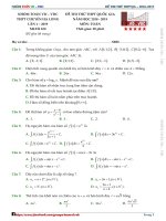 bqt nhóm toán vdvdc xin được gửi đến quý thầy cô và các em đề thi thử của trường thpt chuyên hạ long quảng ninh