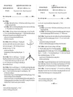 Đề ôn thi HK 1 Vật Lí 10