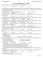 409 câu trắc nghiệm ôn tập học kì II 10CB