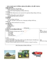 Giáo án Công nghệ 11 bài 32 Khái quát về ứng dụng của động cơ đốt trong | Lớp 11, Công Nghệ - Ôn Luyện