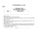 Toán 8 Đề kiểm tra bộ đề Kiểm tra 1 tiet HKI Toan 8