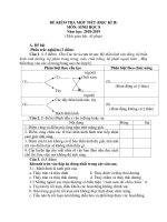 Đề thi thử giữa kì 2 môn Hóa lớp 8 năm 2018 - 2019 chọn lọc | Hóa học, Lớp 8 - Ôn Luyện