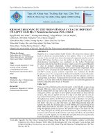 Khảo sát khả năng ức chế virus viêm gan C của các hợp chất cô lập từ loài địa y Parmotrema tinctorum (Nyl.) Hale