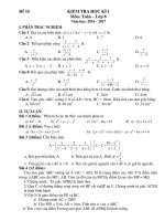 Toán 8 Đề thi học kì 1 DE Kiểm tra TOAN 8 HK I 3