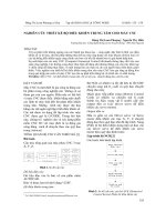 NGHIÊN CỨU THIẾT KẾ BỘ ĐIỀU KHIỂN TRUNG TÂM CHO MÁY CNC