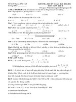 Toán 8 Đề thi học kì 2 DEDA thi HK II TOAN 8 tham khảo