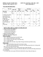 Toán 8 Đề kiểm tra Đề kiểm tra chương I (2016 2017)