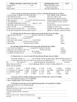 Đề kiểm tra học kì 1 môn Tiếng Anh lớp 8 có hướng dẫn giải | Tiếng Anh, Lớp 8 - Ôn Luyện