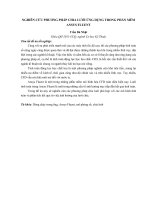 NGHIÊN CỨU PHƯƠNG PHÁP CHIA LƯỚI ỨNG DỤNG TRONG PHẦN MỀM ANSYS FLUENT