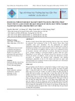 ĐÁNH GIÁ THÍCH NGHI ĐẤT ĐAI KẾT HỢP ỨNG DỤNG PHƯƠNG PHÁP TOÁN TỐI ƯU LÀM CƠ SỞ CHO QUY HOẠCH SỬ DỤNG ĐẤT NÔNG NGHIỆP TẠI HUYỆN CỜ ĐỎ, THÀNH PHỐ CẦN THƠ