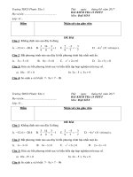 Toán 8 Đề kiểm tra Kiểm tra 15 phút HK 2 đại (B2) (2) DUNG