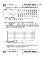 Đề kiểm tra học kì 2 môn vật lý lớp 6 năm 2018 - 2019 đề số chẵn | Vật lý, Lớp 6 - Ôn Luyện