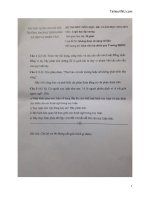 Đề thi cuối học kỳ I năm học 2018-2019 môn Logic học đại cương - ĐH Khoa học Xã hội và Nhân văn