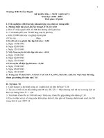 Đề thi giữa kì 1 môn Lịch Sử lớp 9 THCS Cần Thanh có hướng dẫn giải | Lịch sử, Lớp 9 - Ôn Luyện