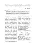 TÍNH TOÁN LÒ ĐỐT CHẤT THẢI RẮN TIẾT KIỆM NĂNG LƯỢNG