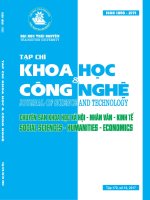 HIỆU QUẢ CỦA VIỆC ỨNG DỤNG CÔNG NGHỆ THÔNG TIN TRONG  VIỆC GIẢNG DẠY TIẾNG ANH CHO SINH VIÊN NĂM THỨ NHẤT TRƯỜNG ĐẠI HỌC NÔNG LÂM - ĐẠI HỌC THÁI NGUYÊN