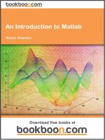 An Introduction to Matlab - eBooks and textbooks from bookboon.com
