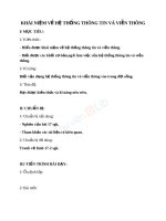 Giáo án Công nghệ 12 bài 17 Khái niệm về hệ thống thông tin và viễn thông | Lớp 12, Công Nghệ - Ôn Luyện