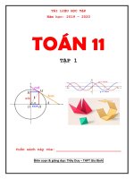 Tài liệu học tập môn toán 11