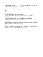 Đề thi học kì 1 môn Địa lớp 6 THCS Cần Thạnh có hướng dẫn giải | Địa lý, Lớp 6 - Ôn Luyện