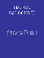 bài Ôn tập giữa học kì 1 | Ngữ văn, Lớp 2 - Ôn Luyện