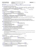 Đề thi học kì 1 môn Sinh học 11 năm 2020-2021 có đáp án - Trường THPT Trần Phú