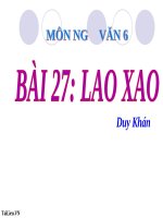 Lao xao | Ngữ văn, Lớp 6 - Ôn Luyện