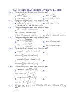 Câu hỏi trắc nghiệm công thức lượng giác | Toán học, Lớp 10 - Ôn Luyện