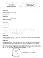 de tuyen sinh lop 10 thpt nam 2019 2020 mon toan so gddt dong thap 